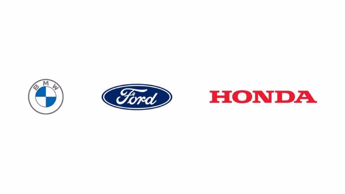 Logos de BMW, Ford y Honda