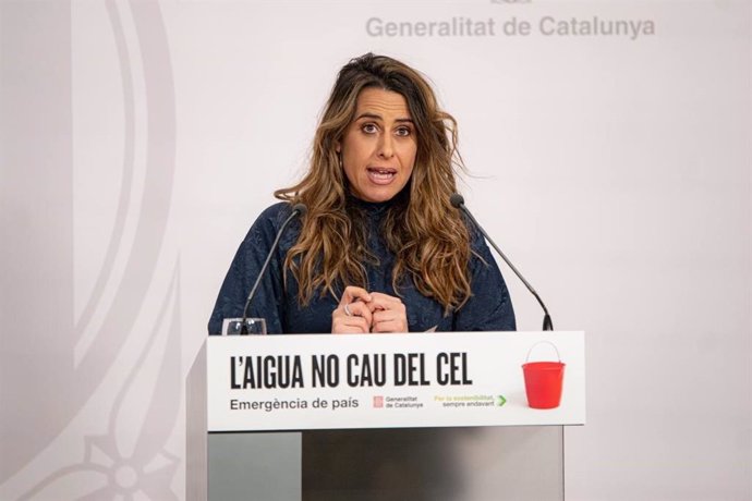 La portavoz del Govern, Patrícia Plaja, en rueda de prensa posterior al Consell Executiu