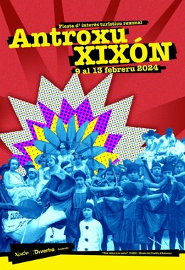 Cartel del Antroxu de Gijón, 2024.
