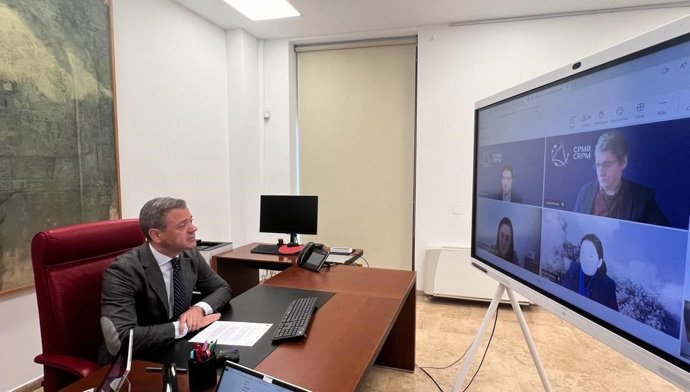 El consejero de Presidencia, Portavocía y Acción Exterior, Marcos Ortuño, preside la primera reunión de la vicepresidencia de Clima y Energía de la Conferencia de Regiones Marítimas Periféricas (CRPM)