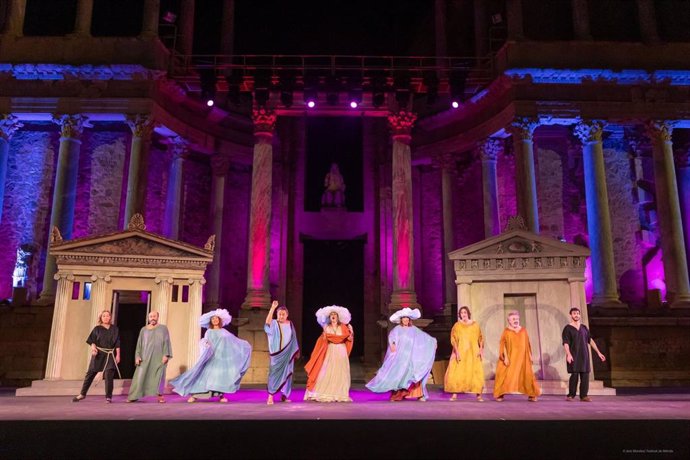 Archivo - El FEstival de Teatro Clásico de Mérida estrena 'Las nubes' en el Teatro Romano