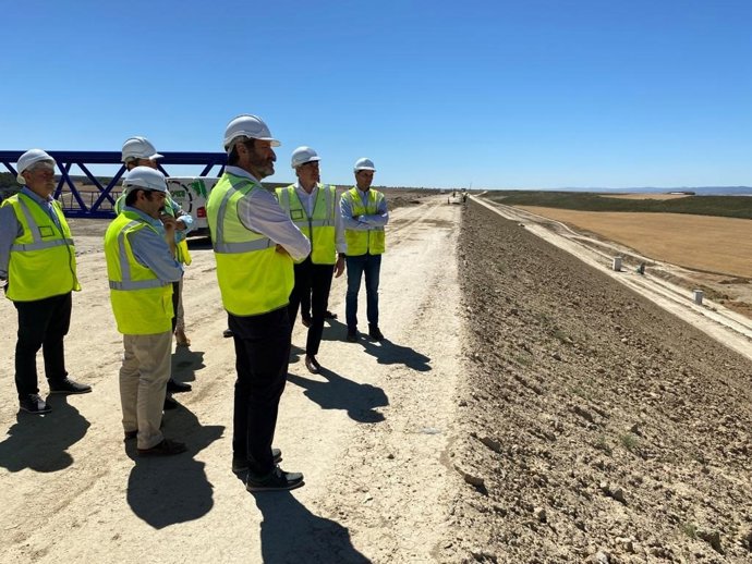 Archivo - Obras del embalse de Almudévar (Huesca)
