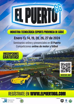 Cartel del evento de eSport en El Puerto.