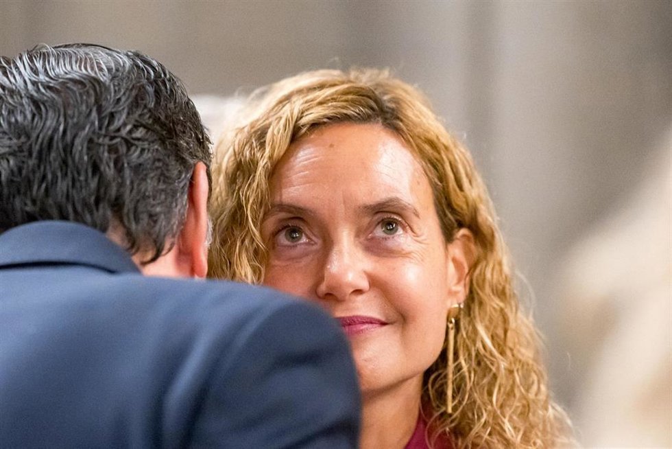 Archivo - La expresidenta del Congreso de los Diputados, Meritxell Batet, durante el acto de homenaje a los funcionarios del Cuerpo Nacional de Policía condecorados con la Cruz al Mérito Policial en el día de los Santos Ángeles Custodios, en el Congreso