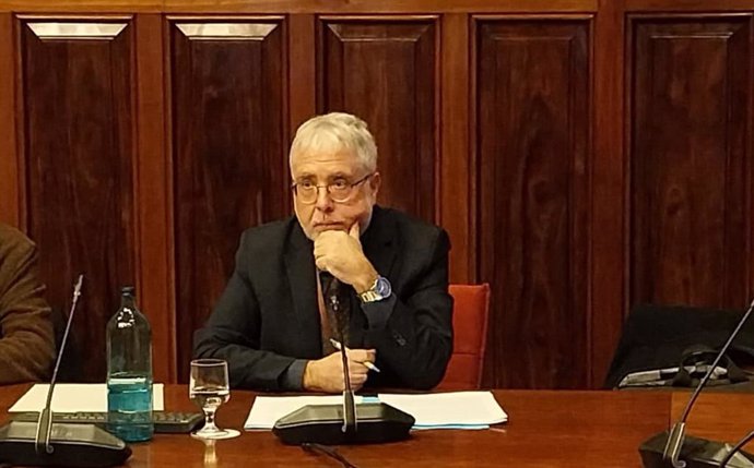 El presidente del CAC Xevi Xirgo, en una comparecencia en el Parlament