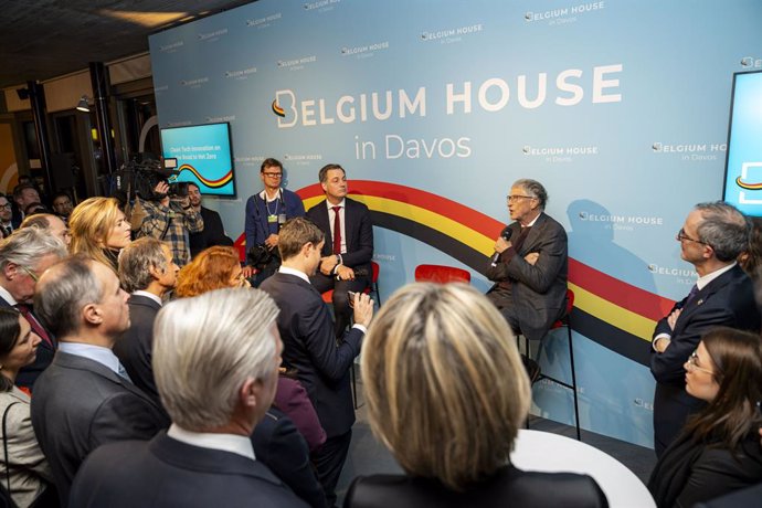 Alexander De Croo, Prime Minister of Belgium, and Bill Gates