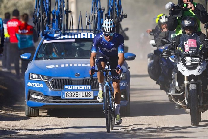 Archivo - Sergio Samitier (Movistar Team) en la Clásica Jaén Paraíso Interior 2023