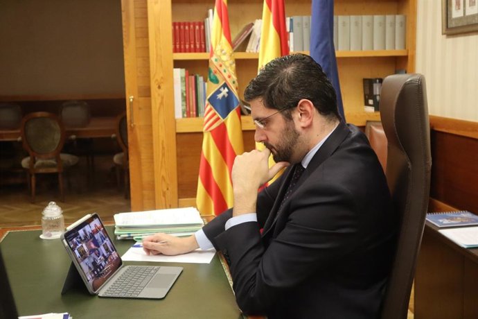 El vicepresidente primero del Gobierno de Aragón y consejero de Desarrollo Territorial, Despoblación y Justicia, Alejandro Nolasco.