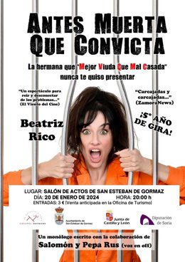 Cartel de la obra que protagoniza Beatriz Rico.