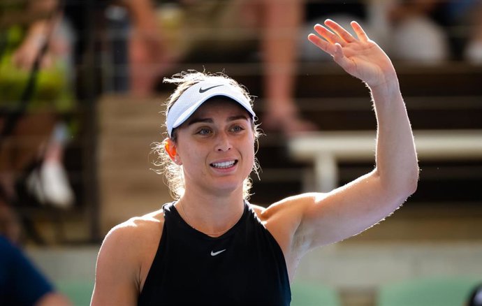 Archivo - La tenista española Paula Badosa celebra una victoria durante un torneo