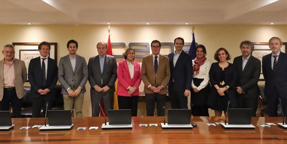 Encuentro entre la Asociación Marcas de Restauración con el presidente Antonio Garamendi, en la sede de la CEOE