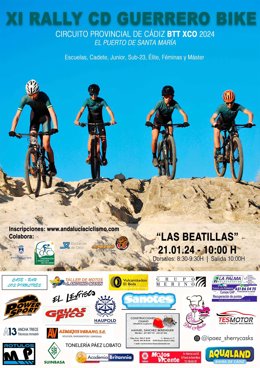 Cartel del Rally Guerrero Bike de El Puerto.