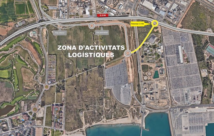 Planificación de la rotonda de acceso a la ZAL del Port de Tarragona