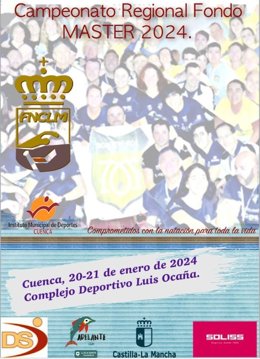 Cartel del Campeonato Regional de Fondo Máster que se celebrará en Cuenca.