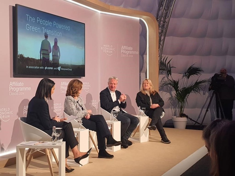Presentación en Davos (Suiza) del informe 'Las moléculas verdes: la inminente revolución del mercado del empleo en Europa' realizado por Cepsa y MampowerGroup