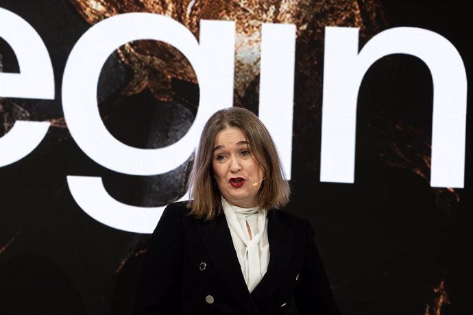 La delegada de Cultura, Turismo y Deporte, Marta Rivera de la Cruz, participa en la presentación de la XXII edición de Madrid Fusión Alimentos de España 2024, en All in One Caixabank, a 17 de enero de 2024, en Madrid (España). Madrid Fusión Alimentos 