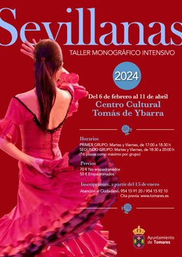 Ayuntamiento De Tomares: Nota De Prensa Y Cartel (El Ayuntamiento Organiza Un Taller Monográfico Intensivo De Sevillanas (Novedad))