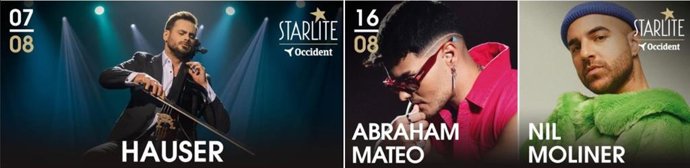 Hauser, Abraham Mateo & Nil Moliner, nuevas confirmaciones en Starlite.
