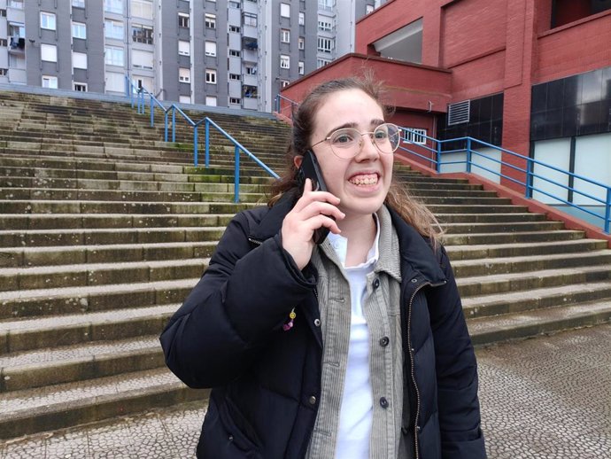 Mirian Martínez, candidata a la presidencia del Consejo de Estudiantes de la Universidad de Cantabria.