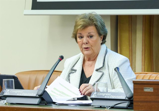 Archivo - La presidenta del Tribunal de Cuentas y secretaria general de EUROSAI, Enriqueta Chicano Jávega.