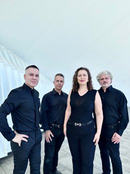 La soprano Ruth de los Reyes, el tenor Jesús Rita i el flauta Gabriel Santos, entre uns altres