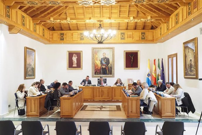Pleno del Ayuntamiento de Palos de la Frontera (Huelva).