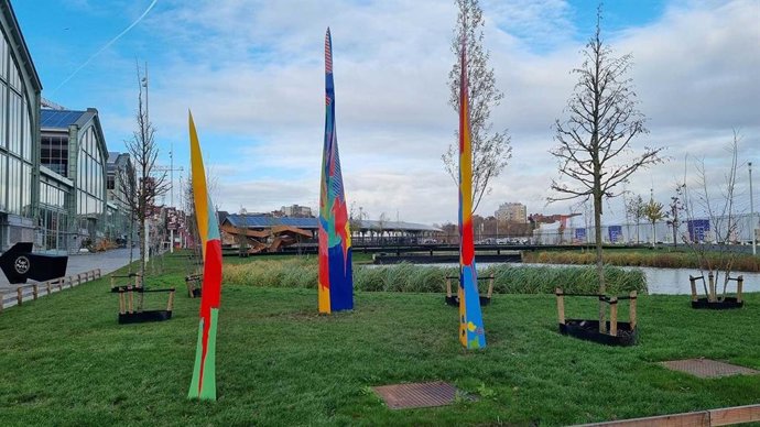 Obras de la última serie de Cristóbal Gabarrón, 'Siega Verde'