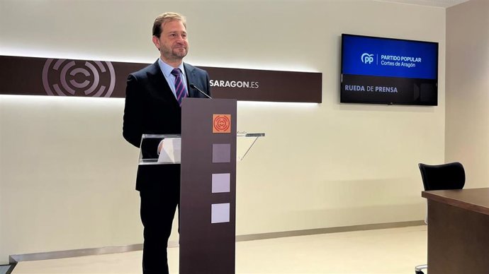 El portavoz del PP Aragón, Fernando Ledesma.
