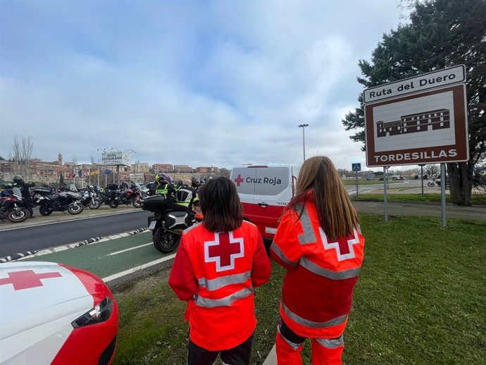 Voluntarios de la Cruz Roja en Motauros 2024