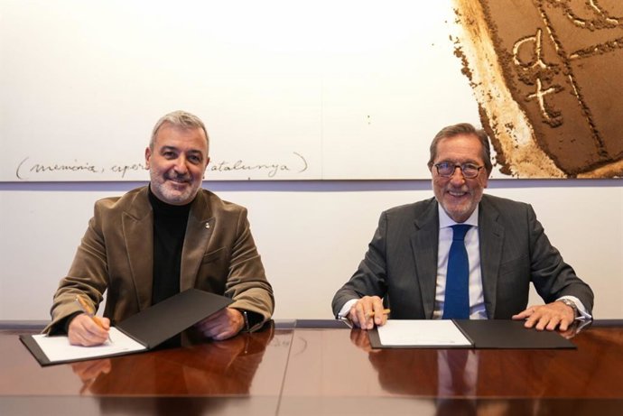 Collboni y Vila han firmado un nuevo convenio este jueves