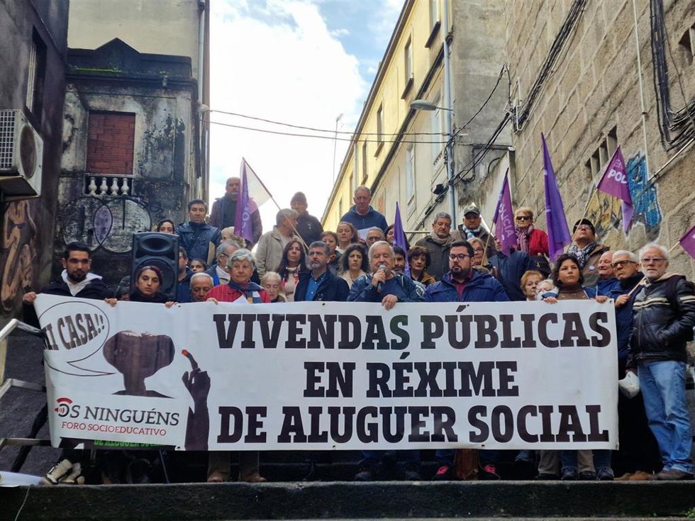 Imagen de los vecinos concentrados en Privada Moderna.