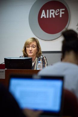 Archivo - La presidenta de la Autoridad Independiente de Responsabilidad Fiscal (AIReF), Cristina Herrero. 