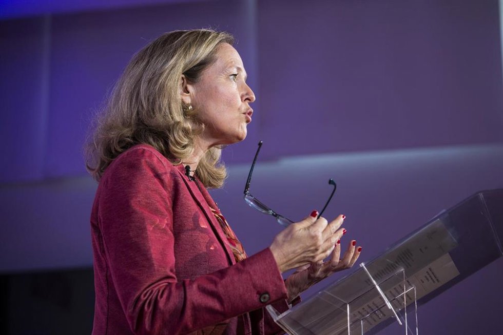 Archivo -  Nadia Calviño, presidenta del BEI
