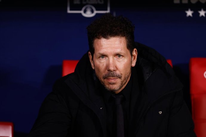 Diego Pablo Simeone, head coach of Atletico de Madrid, looks on during the Spanish Cup, Copa del Rey, football match played between Atletico de Madrid and Real Madrid at Civitas Metropolitano stadium on January 18, 2024 in Madrid, Spain.