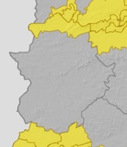 Aviso amarillo en Extremadura para el 19 de enero