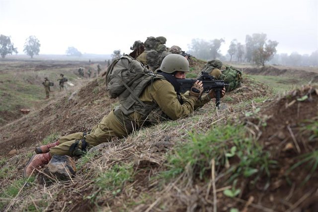 Archivo - Militares israelíes en los Altos del Golán
