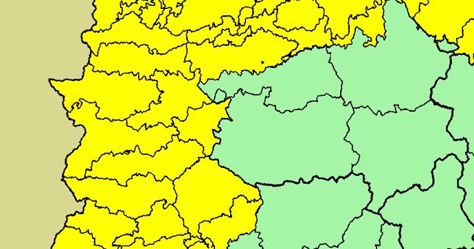 Toda Extremadura en aviso amarillo por lluvias