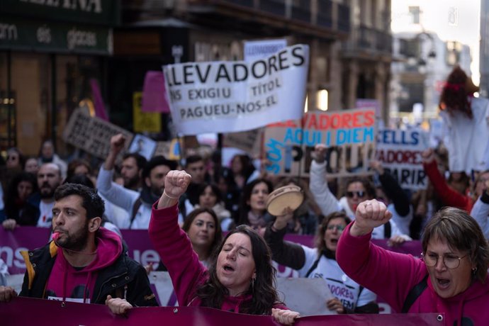 Concentració del sindicat Infermeres de Catalunya