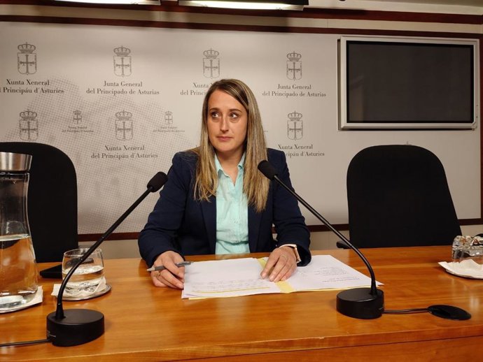 Archivo - La diputada del PP en la Junta General Cristina Vega.