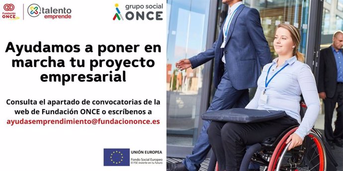 La iniciativa 'Por Talento Emprende' de Fundación ONCE apoya los proyectos empresariales de un centenar de personas con discapacidad durante este 2023.