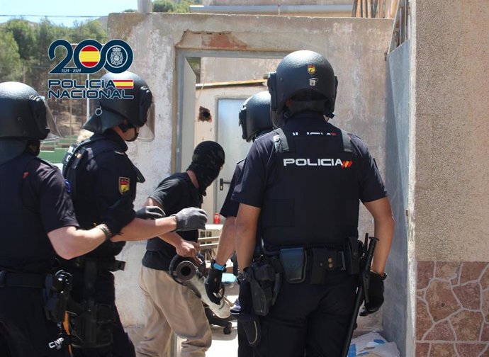 Imagen del operativo policial