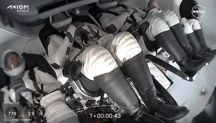 Tripulantes de la misión Axiom-3 rumbo a la ISS