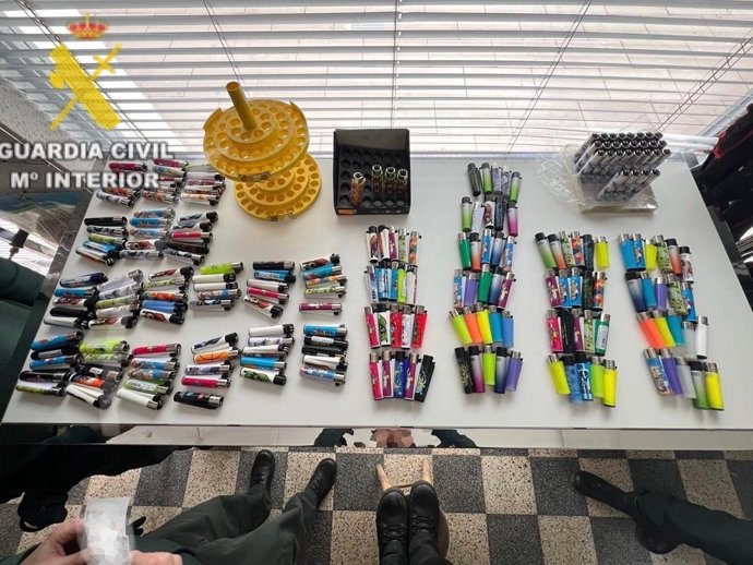 Objetos intervenidos.