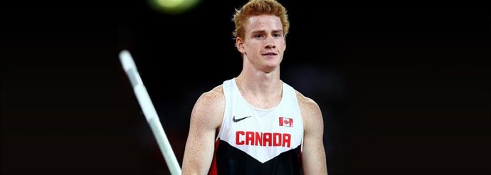 El atleta canadiense Shawn Barber.