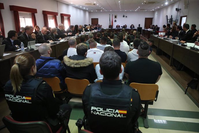 Archivo - Sala de la Audiencia en Algeciras en el macrojuicio contra el clan de Los Castañas en abril del 2023.