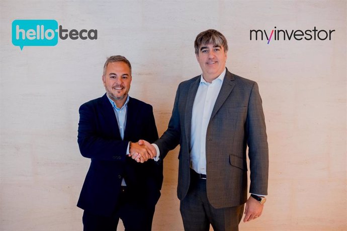 El fundador y consejero delegado de Helloteca, Juan Pablo Caturini, y el vicepresidente ejecutivo de MyInvestor, Carlos Aso.