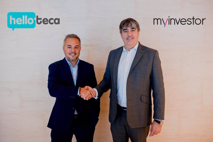 El fundador y consejero delegado de Helloteca, Juan Pablo Caturini, y el vicepresidente ejecutivo de MyInvestor, Carlos Aso.