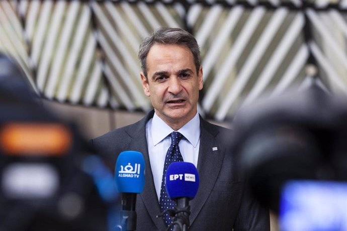 Archivo - Kyriakos Mitsotakis, primer ministro de Grecia.