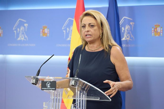 Archivo - La diputada de Coalición Canaria, Cristina Valido