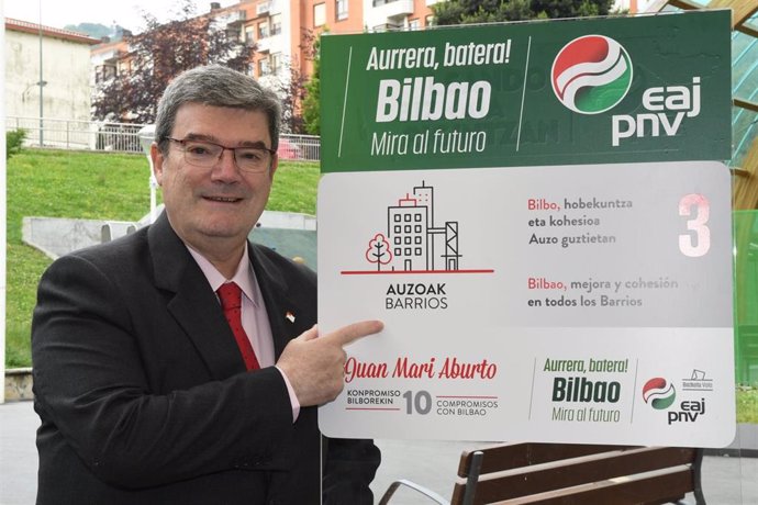 Archivo - El alcalde de Bilbao y candidato del PNV a la reelección, Juan Mari Aburto.